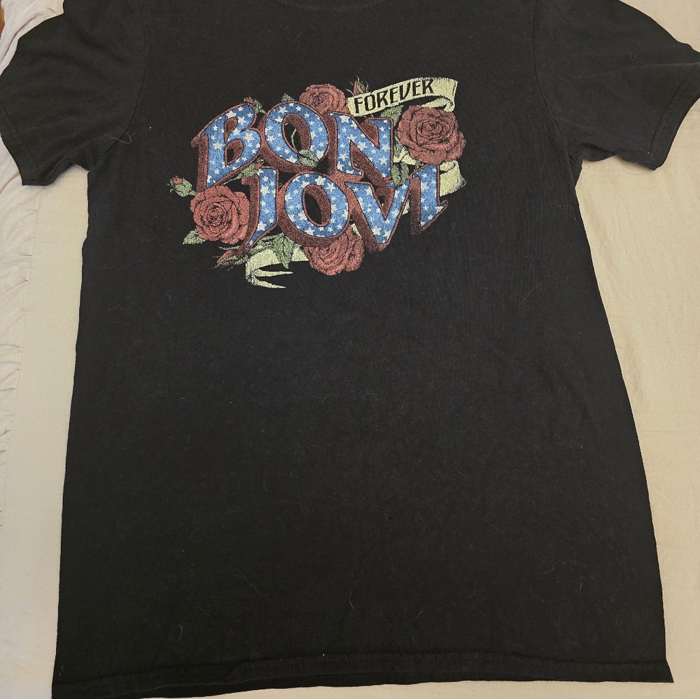 Black Bon Jovi Graphic T-Shirt